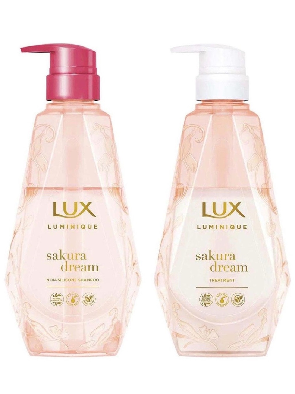 Lux Luminique Sakura Dream Shampoo & Treatment — Pink and White Pumps
